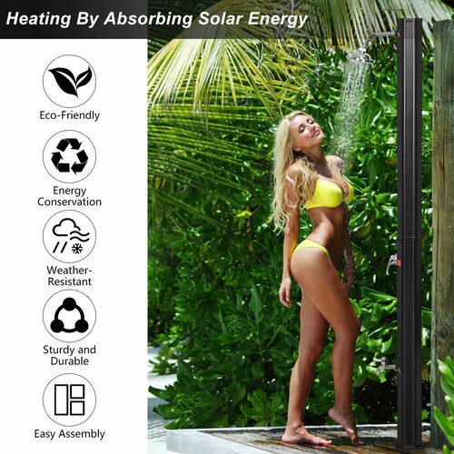 Costway Freestanding Outdoor Shower And Reviews Wayfair